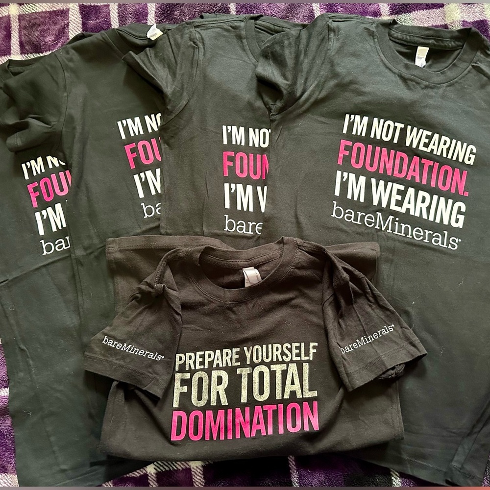 Five Bare Minerals tees (Employee/Boutique)